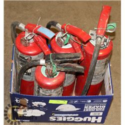 LOT OF 4 FIRE EXTINGUISHERS, 4-5LB ABC'S