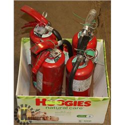 LOT OF 4 FIRE EXTINGUISHERS, 4-5LB ABC'S