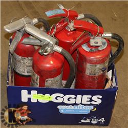 LOT OF 4 FIRE EXTINGUISHERS, 4-5LB ABC'S