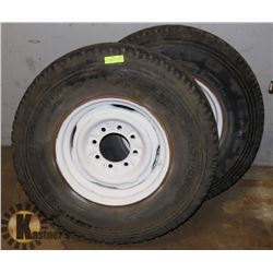 SET OF 2 MICHELIN XRS TRACTION TIRES 235/85 R16