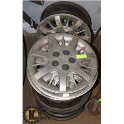 17" RIMS WITH CHEVY CAPS.