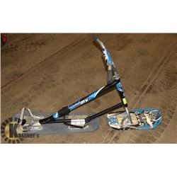 SNOW MX BLUE SCOOTER TOBOGGAN.