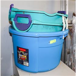 LOT OF 3 UTILITY TUBS