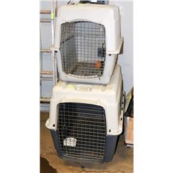 LOT OF 2 PET KENNELS