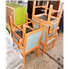 Image 1 : UNCLAIMED MERCHANDISE LOT OF 4 WOOD ARMCHAIRS