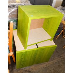 UNCLAIMED MERCHANDISE LOT OF 3 GREEN END TABLES