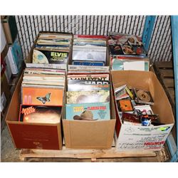 PALLET OF RECORDS - VARIOUS TYPES AND STYLES