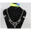 Image 1 : CRYSTAL NECKLACE AND EARRING SET
