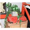 Image 1 : ARTIFICIAL PLANT SOLD WITH VINTAGE METAL TOY