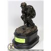 Image 1 : BROWN FAUX BRONZE GOLF PLAYER STATUE 10" TALL.