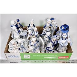 BOX OF COLLECTIBLE FIGURINES.