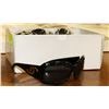 Image 1 : BOX OF BLACK DESIGNER SUNGLASSES.