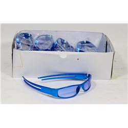 BOX OF BLUE SUNGLASSES