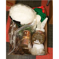 LARGE BOX FULL OF CHRISTMAS ARTS &