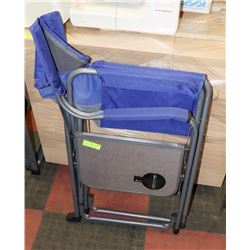 ALUMINUM CAMPING CHAIR W/ FOLDING TRAY