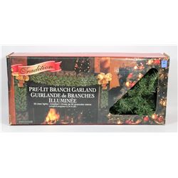 PRE-LIT BRANCH GARLAND, FLAME RETARDANT