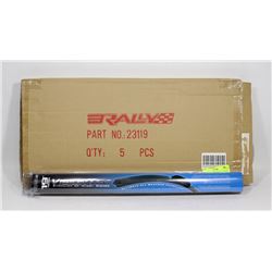 CASE OF 5 ALL WEATHER 19" WIPER BLADES