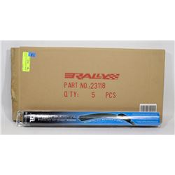 CASE OF 5 ALL WEATHER 18" WIPER BLADES