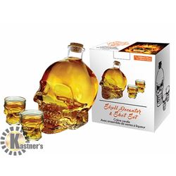 NEW! SKULL DECANTER AND SHOT SET