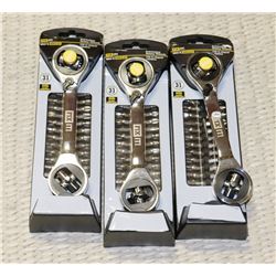 NEW 31 PC RATCHETING ROTARY WRENCH. TOOLS