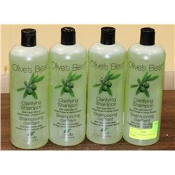 LOT OF 4 OLIVES BEST CLARIFYING SHAMPOO,