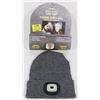 NEW! ULTRA BRIGHT LED HEADLIGHT TOQUE (GREY)