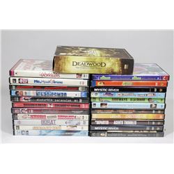 BOX OF DVDS INCL GOLDMEMBER, BENJAMIN BUTTON,