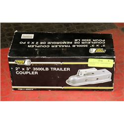POWERFIST 2"X3" 3500LB TRAILER COUPLER.