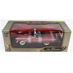 1957 FORD THUNDERBIRD 1:18 SCALE WITH REAL LEATHER
