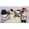 Image 1 : BOX SET OF 2 SINGING/DANCING SNOWMEN-ONE NEEDS