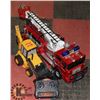 Image 1 : FLAT WITH LARGE FIRE TRUCK AND REMOTE CONTROL