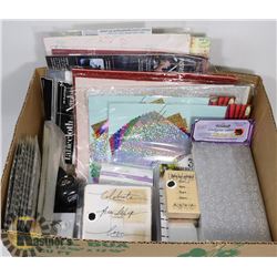 LOT OF SCRAPBOOKING SUPPLIES.