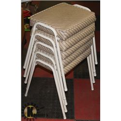 SET OF 5 STACKING STOOLS.