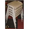 Image 1 : SET OF 5 STACKING STOOLS.