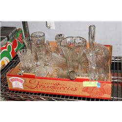 LOT OF ASST'D PINWHEEL CRYSTAL & GLASS