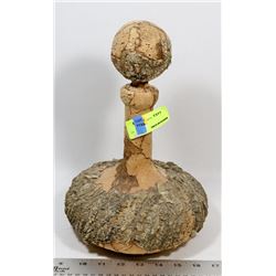 CORK CARVED DECANTER