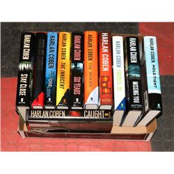BOX OF 10 HARLAN COBEN HARDCOVER BOOKS