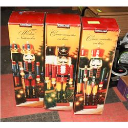 LOT OF 3 KIRKLAND NUTCRACKERS
