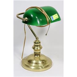 BRASS BANKERS LAMP