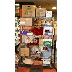 RACK OF ASSORTED UNCLAIMED MERCHANDISE