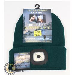NEW! ULTRA BRIGHT LED HEADLIGHT TOQUE (GREEN)