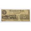 Image 1 : 1852 $5 RARE WESTMINSTER BANK