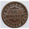 Image 2 : 1863 CIVIL WAR TOKEN STORE CARD TOKEN 62 BN