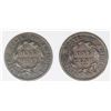 Image 2 : 2 MATRON HEAD LARGE CENTS 1822 AND 1835