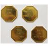 Image 2 : SET OF 4 GILT BRONZE MEDALS