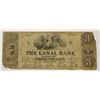 Image 1 : 1840 $3.00 THE CANAL BANK OF LOCKPORT, NY