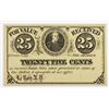 Image 1 : 1860'S CIVIL WAR FRACTIONAL SCRIP .25