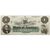 Image 2 : 10-1860'S $1 BANK OF AMERICA NOTES