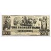 Image 1 : VERY RARE 1852 PEOPLE'S BANK