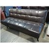 Image 2 : BROWN LEATHER CLICK CLACK COUCH
